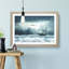 Ship Sailing over a Stormy Sea in Abstract - Picture Frame Painting Print on MDF-55764648-55764647