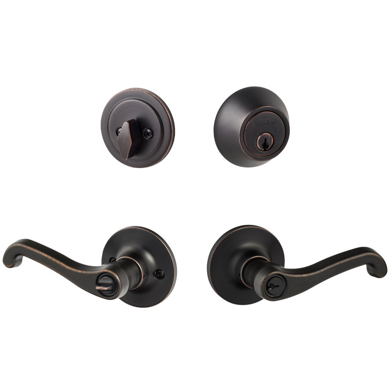 Sage Entry Lever and Deadbolt Combo, Vintage Bronze