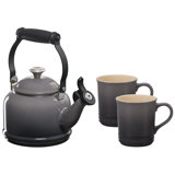Le Creuset Demi Kettle W/ SS Knob & 2 Mug Set