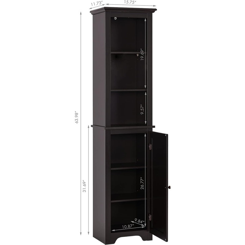 Armoire à linge autoportante, Espresso
