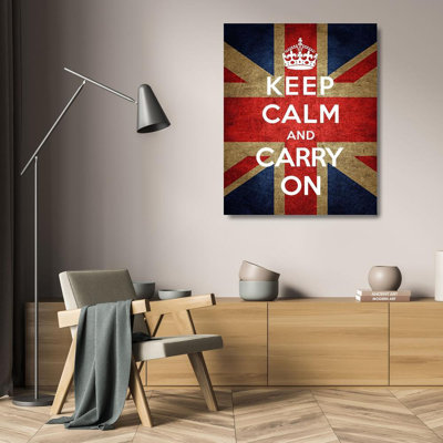 The British Ministry of Information Canvas Art: Keep Calm and Carry On, Union Jack (97_371977)