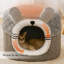 Tente de chat mignonne pour petit chat avec coussin amovible pour animaux de compagnie-828640879