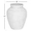 Vase en terre cuite texturé ivoire 11 "