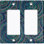 Patterned 2 - Gang Toggle Light Switch Standard Wall Plate