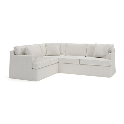 Conradina 2-Piece Slipcovered Sectional