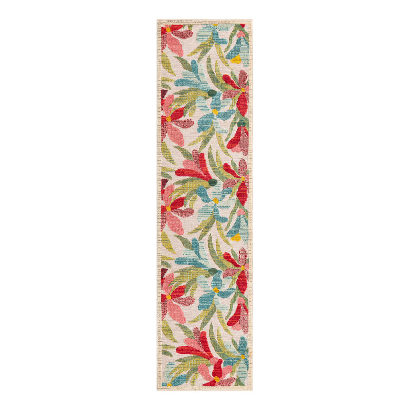 Wrought Studio Corniche Marelda Indoor/Outdoor Area Rug, Runner 2'7" x 10'