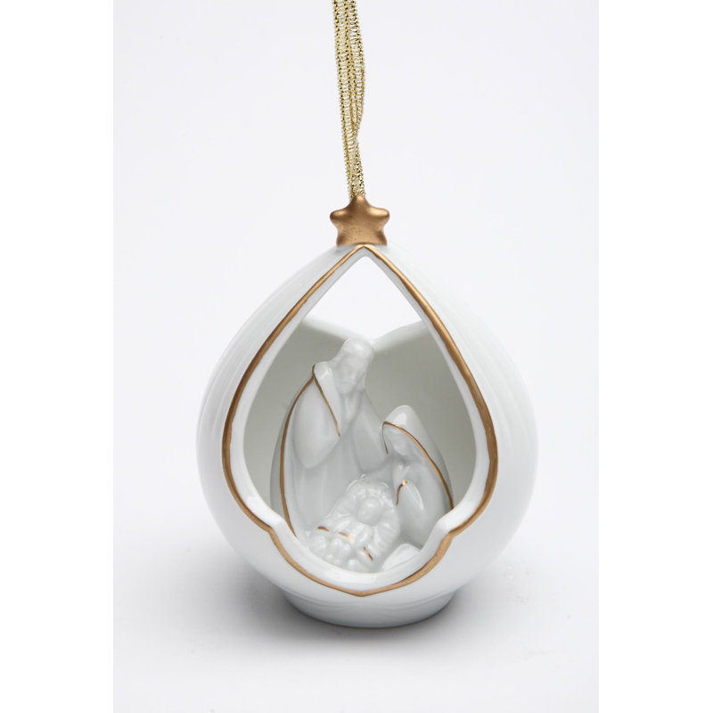 3.5" H Handmade Ceramic Holiday Ornament