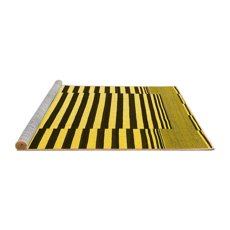Herzen Performance Striped Indoor Rug, Square 5'