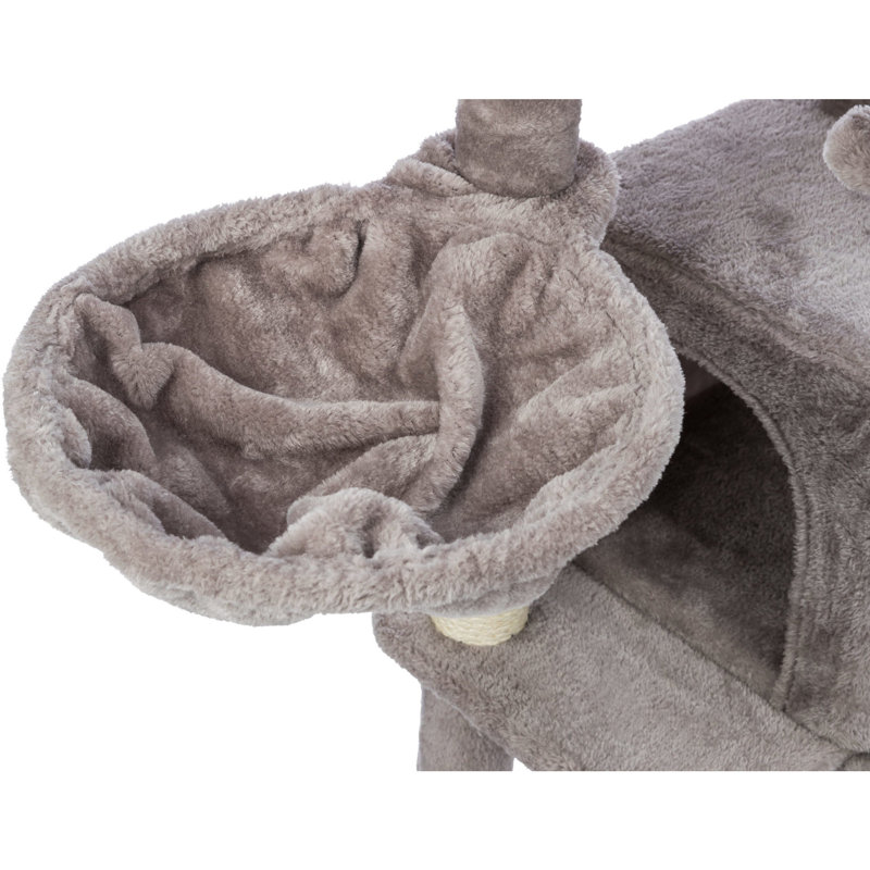 TRIXIE Pepito 39.4" Cat Tower, 3-Level Cat Tree with Sisal Scratching Posts and Ramp, Plush Condo and Hammock