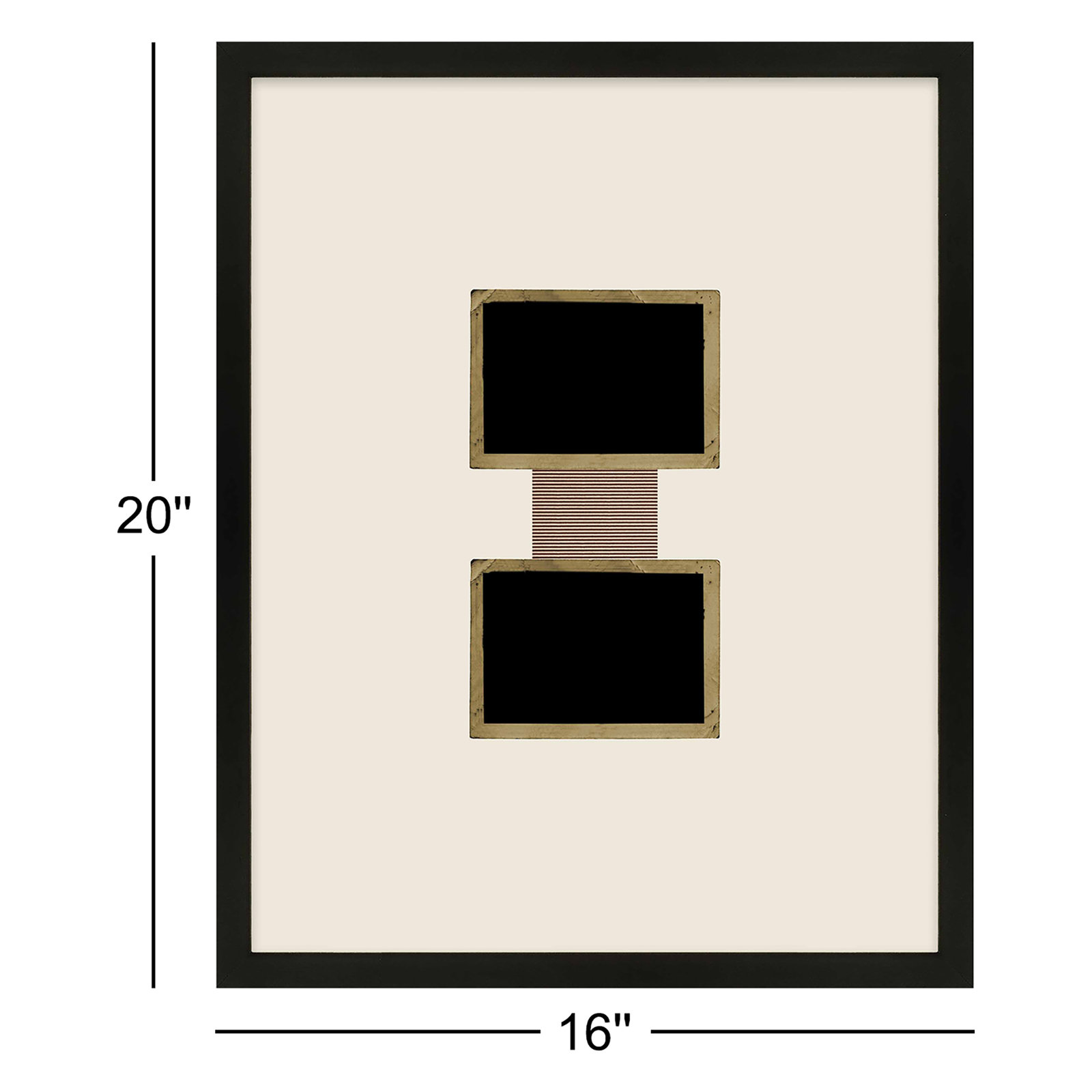 Column 1 by Eleni Psyllaki For Paradissi Digital Art, Black Framed, 20" H x 16" W  x 1.25" D