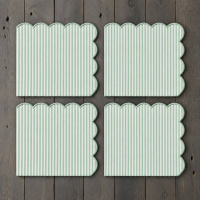 Ensemble de 4 serviettes de table Modern Farmhouse