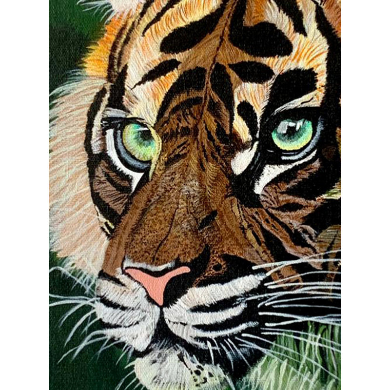 Tigre royal du Bengale | Acrylique sur toile | Art par Rashi Jain