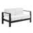 Cadre noir / coussin blanc est en rupture de stock
