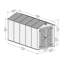 6 ft. W x 12 ft. D Plastic Garden Shed