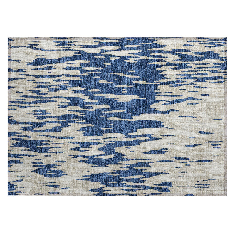 Aleighna Area Rug with Non-Slip Backing, Rectangle 1'8" x 2'6"