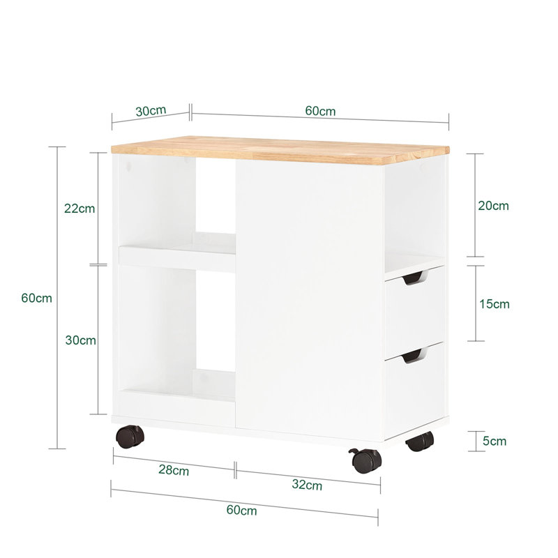 Home Office File Cabinet Printer Stand Storage Cabinet On Wheels Side Table End Table