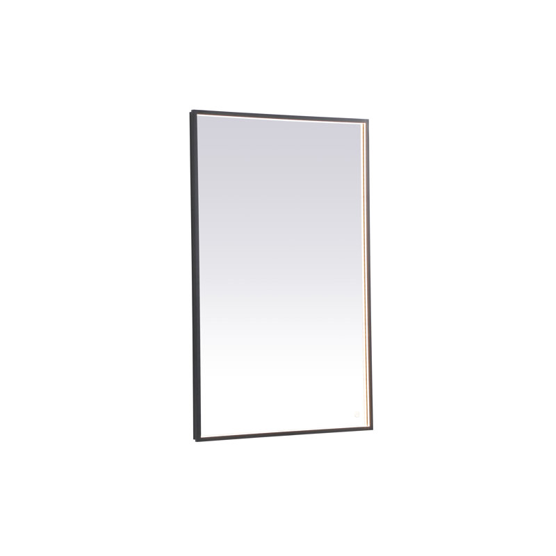 Miroir Piche, 30 po x 48 po, Noir