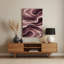 Abstrait paysage 72 art mural en métal brun-285770127