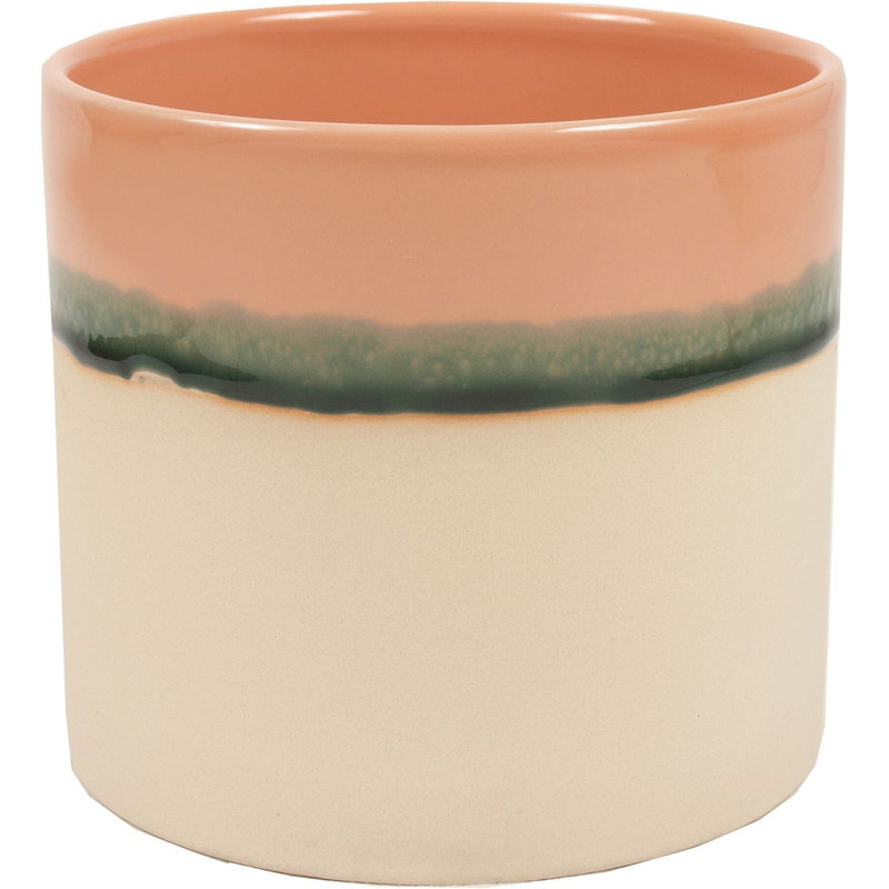 Pot à fleur en céramique Goshgar, H 5,9 po x l 6,5 po x P 6,5 po