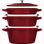 Staub Cast Iron 4-Pc Stackable Set