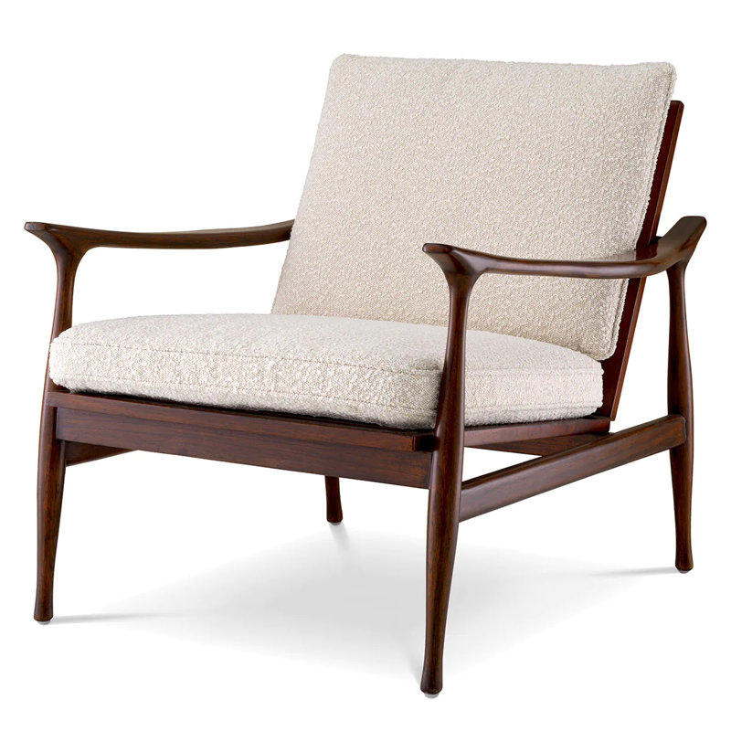 Manzo Armchair, Brown, Brown