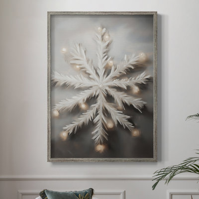 Art des Fêtes de Noël - Série 2 - CECXCV, reproduction d'art encadrée - bois massif