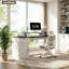 Bureau d'ordinateur 63 "avec support pour écran et bureau avec rangement et prises de courant