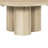 Hazel Coffee Table with 3 Pillar Legs, 35.5 Inch Round Top, Natural Brown Mango Wood