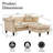 3 - Piece Upholstered L Shape Sectional Sofa Modular Sectional With Reversible Chaise -1797726698
