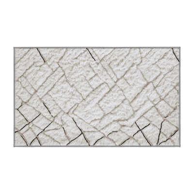 Tapis gris lavable à la machine