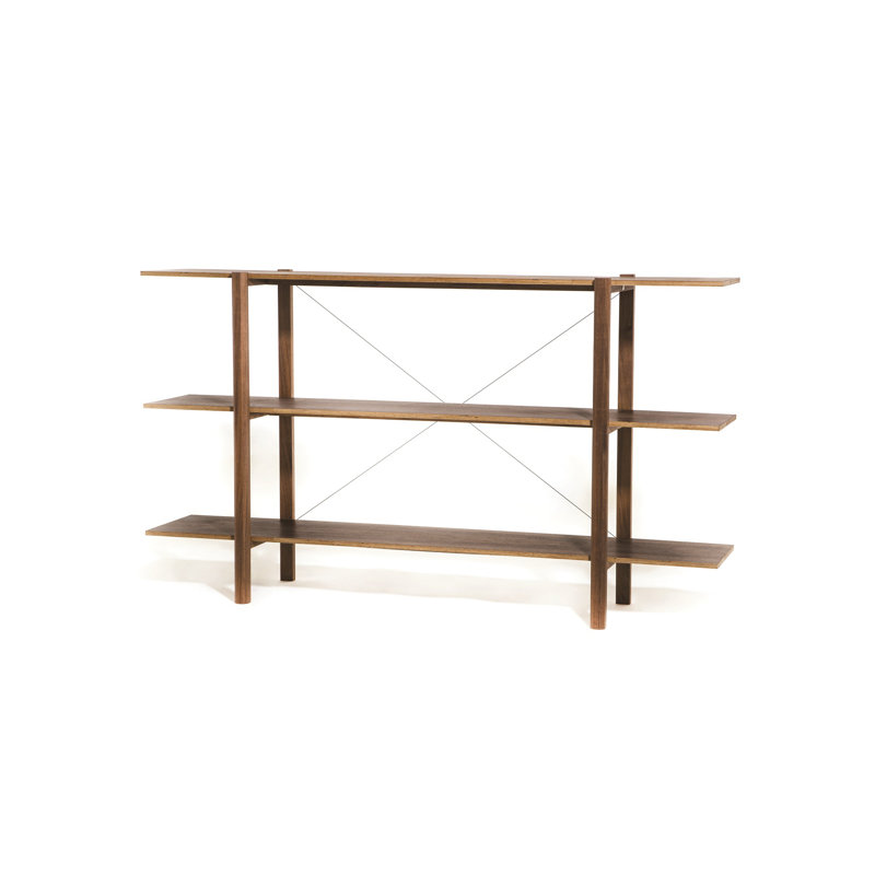 Etagere Bookcase, (3 Shelves) 37.4" H x 62.99" W x 13.78" D