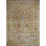 Transitional One-of-a-Kind Rectangle 8'10" X 12' Hand Knotted Area Rug