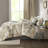 King Size Comforter In Gray With Abstract Print And Solid Reverse Glamorous 2 Matching Shams Decorative Pillows
