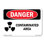 Contaminated Area Decal 7" X 5"