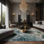 Tapis gris soyeux et moelleux-100890788