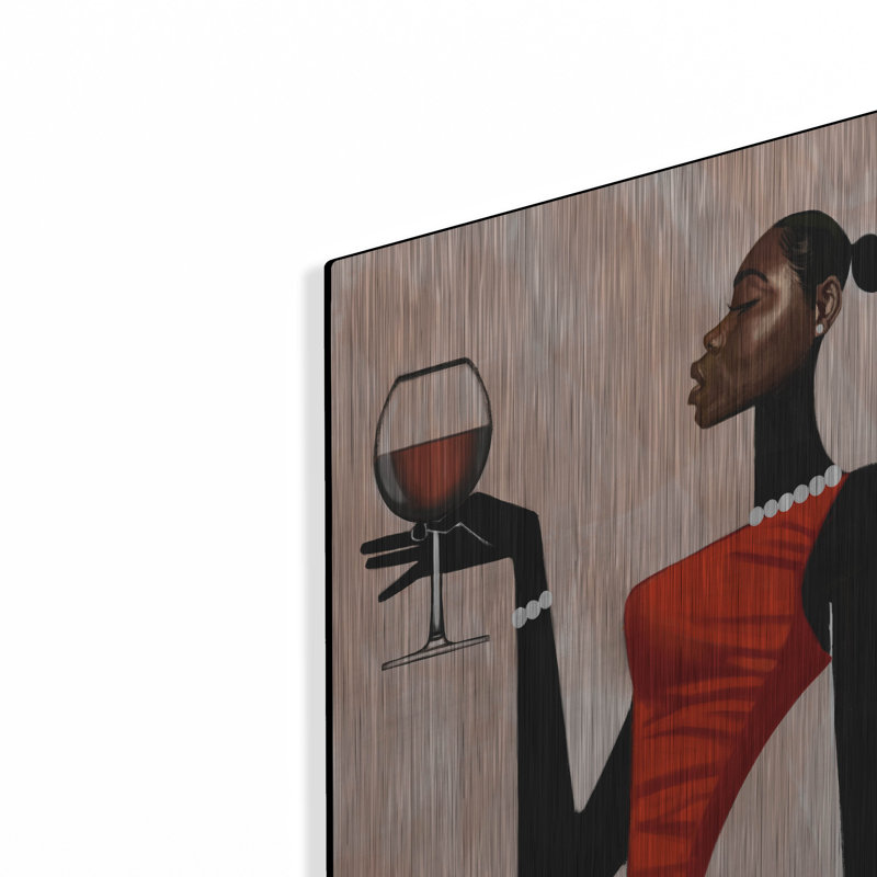 «Toast Woman» par Manasseh Johnson Sr, art mural en métal, 16 po x 24 po, H 24 po x l 16 po