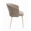 Chaise avec accoudoirs en chenille beige et naturel Ogin (ensemble de 2) Ogin
