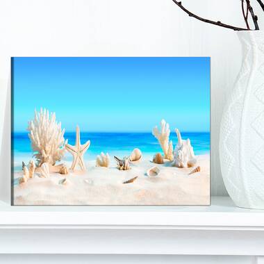 Coastal Medley Seashell Starfish Ocean-Inspired Wall Sculpture