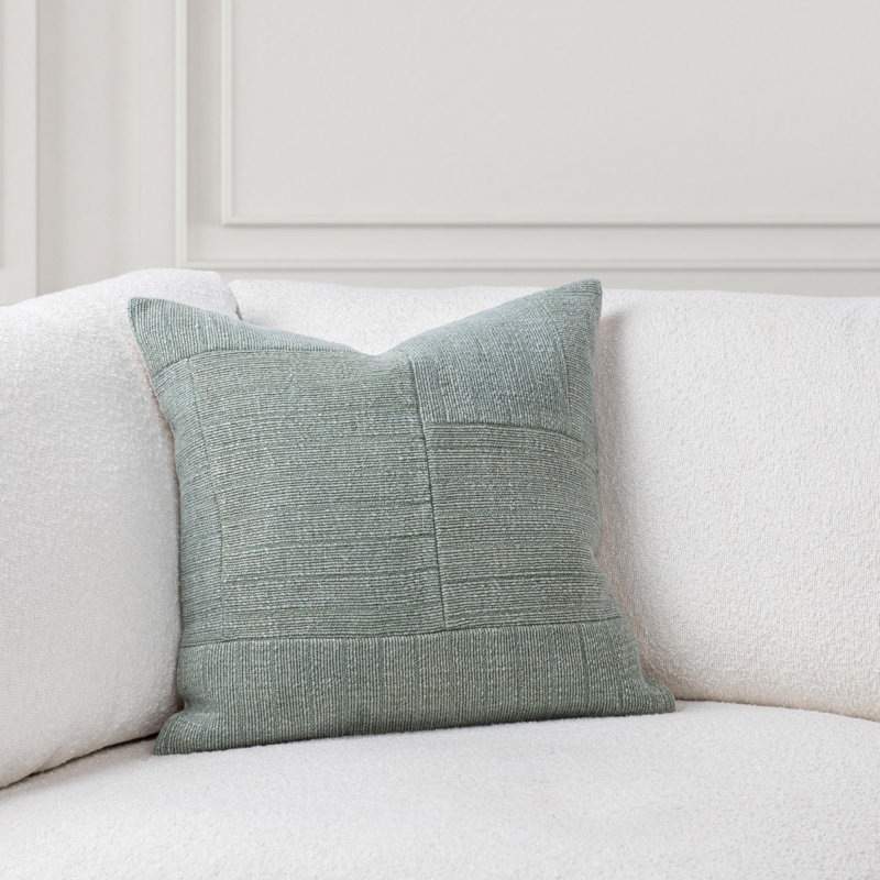 Moksha Linen Blend Throw Pillow, Dry Sage