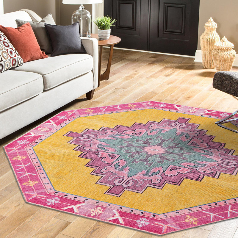 Oppie Oriental Indoor Rug, Octagon 7'6" x 7'6"