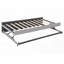 Lit de jour en L pleine grandeur avec lit gigogne escamotable et amp; Ports USB - aucun sommier nécessaire, fabrication durable-1143115139
