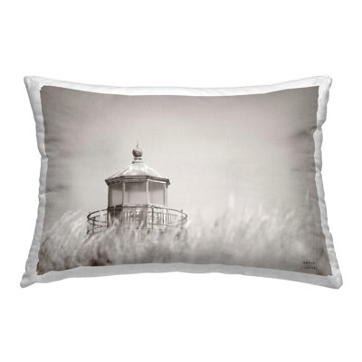 Coussin décoratif à motif de roseaux et de phares Swaying par Nathan Larson