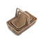 3 Piece Wicker Garden Trug Basket Set