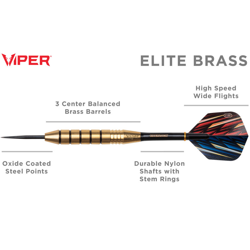 Viper Elite Brass Steel Tip Darts