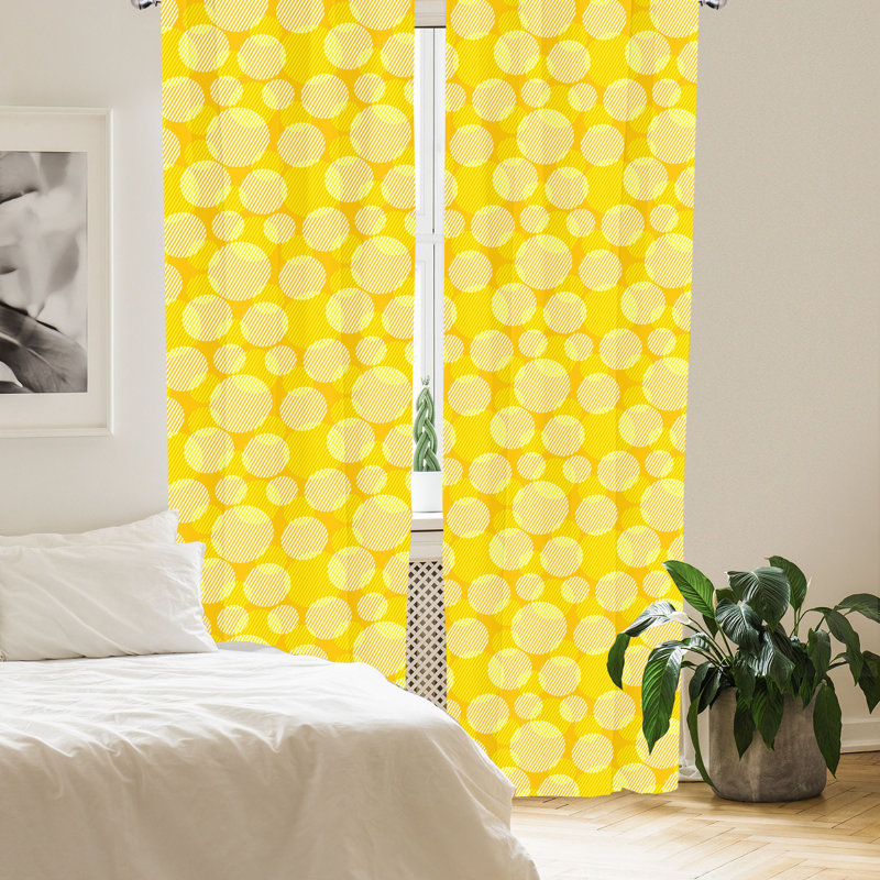 Panneaux de rideau à voilage semi-transparent à motif géométrique avec passe-tringle, 28 po x 63 po