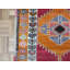 Tapis de couloir rouge en laine noué à la main de conception unique 2 pi 8 po x 11 pi 10 po Mailis
