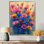 Fleurs bleues et bleues éclatantes - Art mural