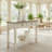 Retro Farmhouse-Style Two-Tone Rectangular Sofa Table-541310036