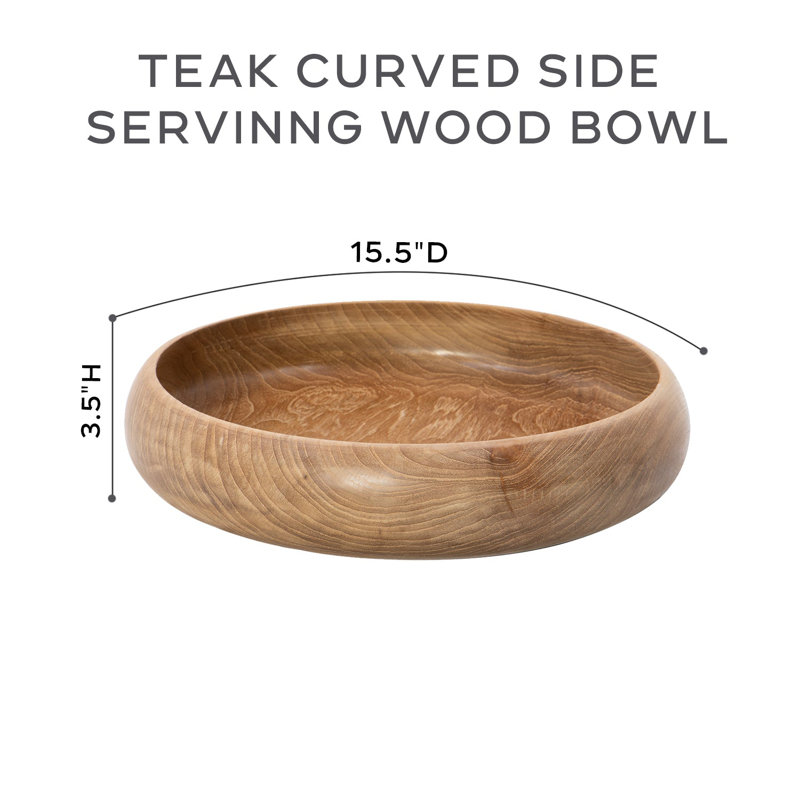 Teak Serving Bowl