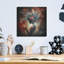 Art mural en métal luxueux «Love and Roses 4» par Rey Klimt, 12 po x 12 po
